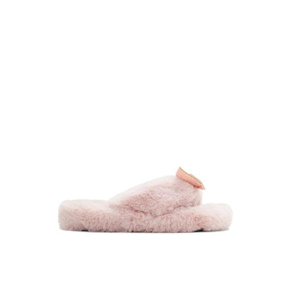 ALDO Pink Polyester Slippers
