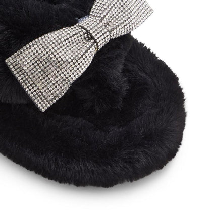 ALDO Black Polyester Slippers