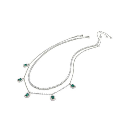 ALDO Green Elastane Necklace