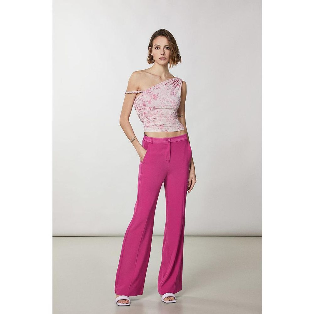 Patrizia Pepe Pink Polyester Tank Tops