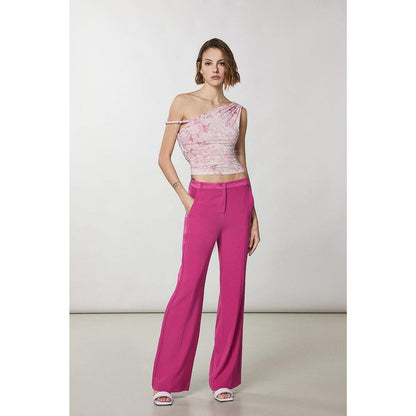 Patrizia Pepe Pink Polyester Tank Tops