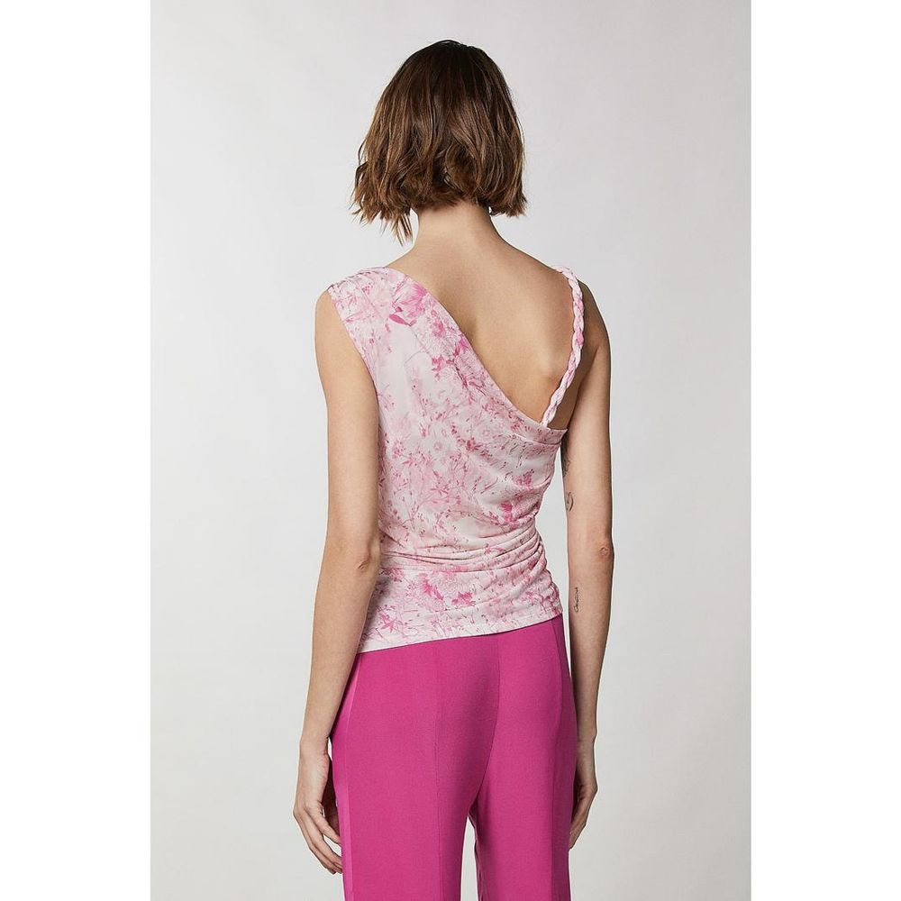 Patrizia Pepe Pink Polyester Tank Tops