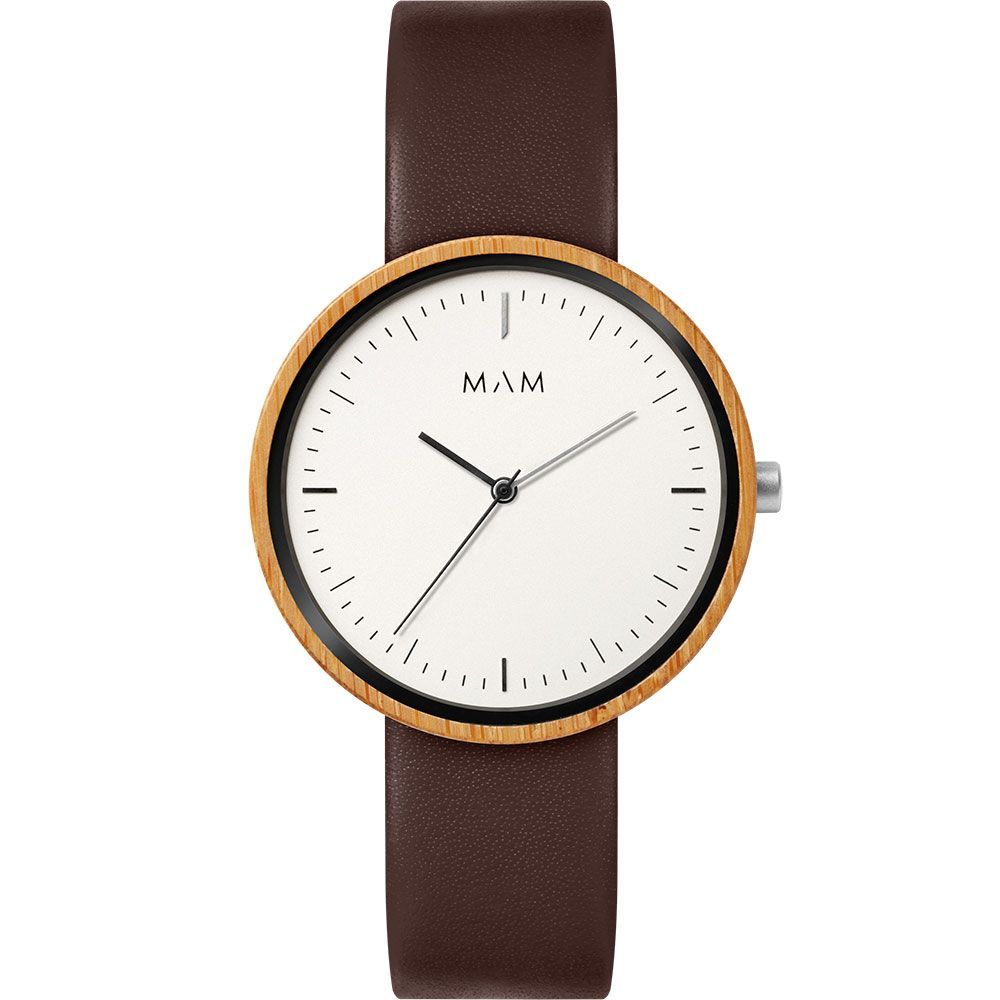MAM Brown Leather Dress Watch