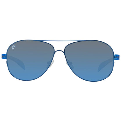TRY COVER CHANGE Blue Metal Sunglasses