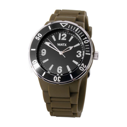 WATXANDCO Green Synthetic Sport Watch