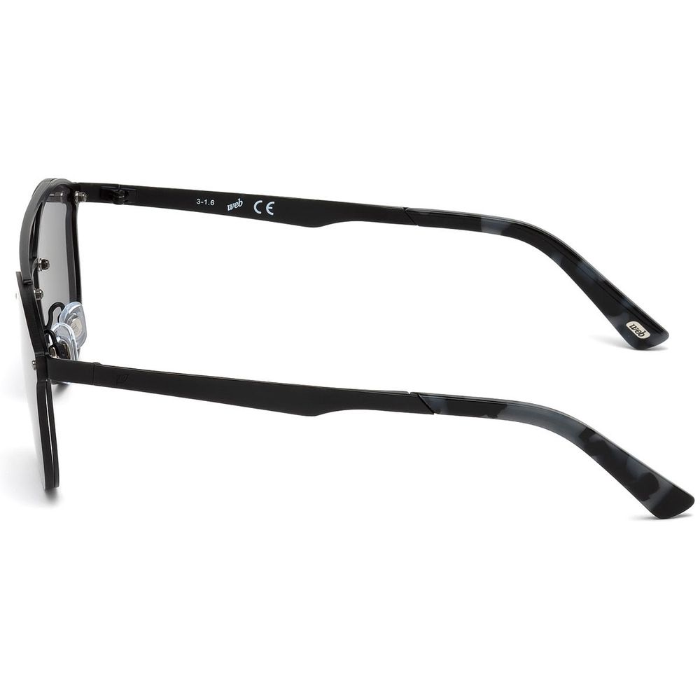 WEB EYEWEAR Black Metal Sunglasses