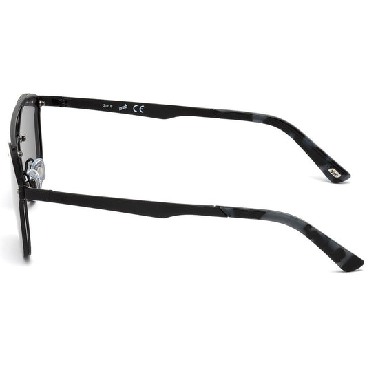 WEB EYEWEAR Black Metal Sunglasses