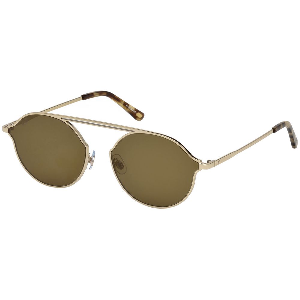 WEB EYEWEAR Gold Metal Sunglasses
