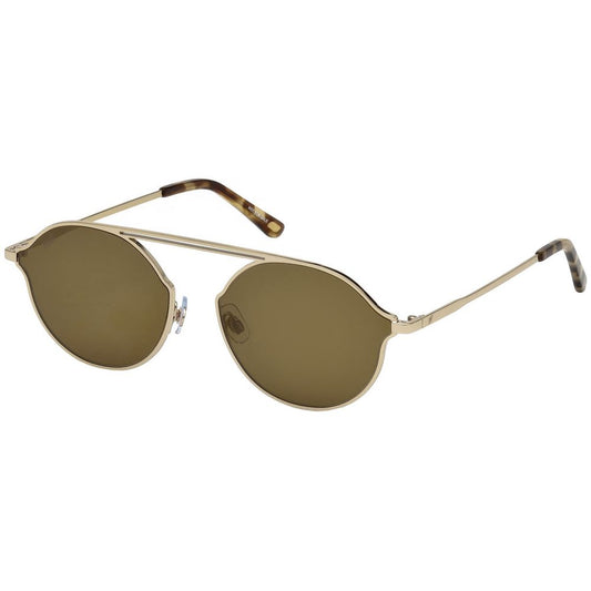 WEB EYEWEAR Gold Metal Sunglasses