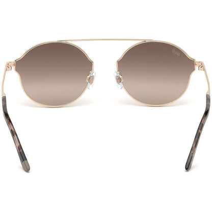 WEB EYEWEAR Gold Metal Sunglasses