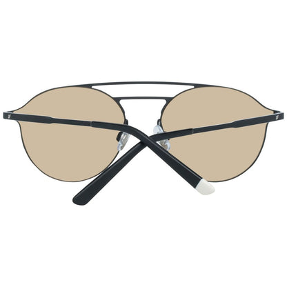 WEB EYEWEAR Black Metal Sunglasses