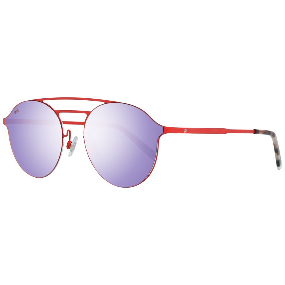 WEB EYEWEAR Red Metal Sunglasses