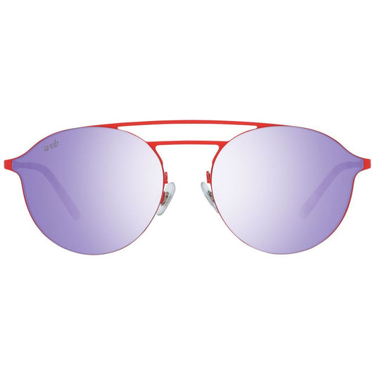 WEB EYEWEAR Red Metal Sunglasses