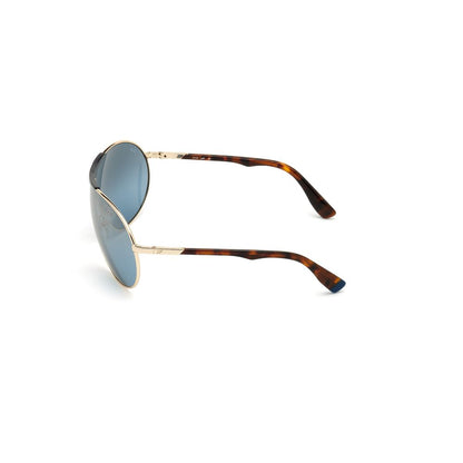 WEB EYEWEAR Gold Metal Sunglasses