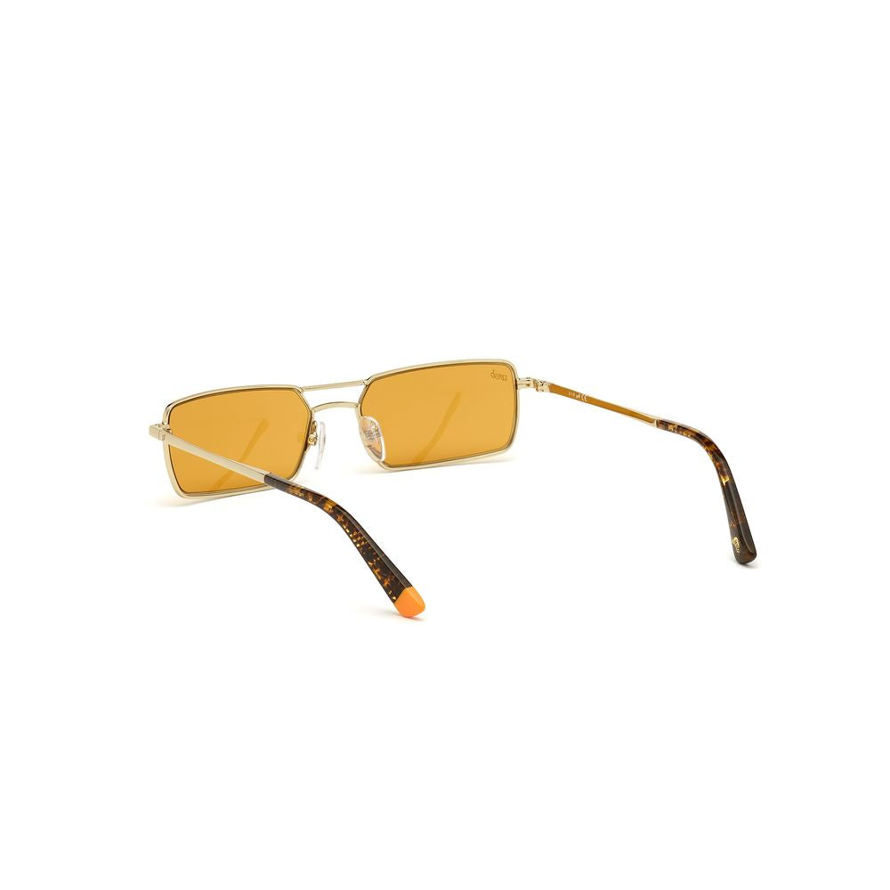 WEB EYEWEAR Gold Metal Sunglasses