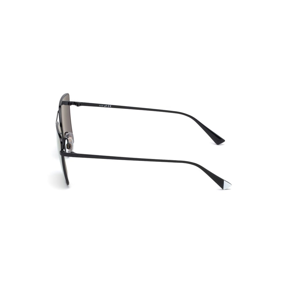 WEB EYEWEAR Black Metal Sunglasses