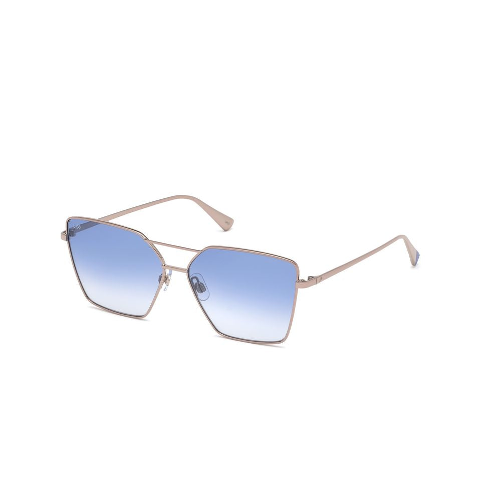 WEB EYEWEAR Gold Metal Sunglasses