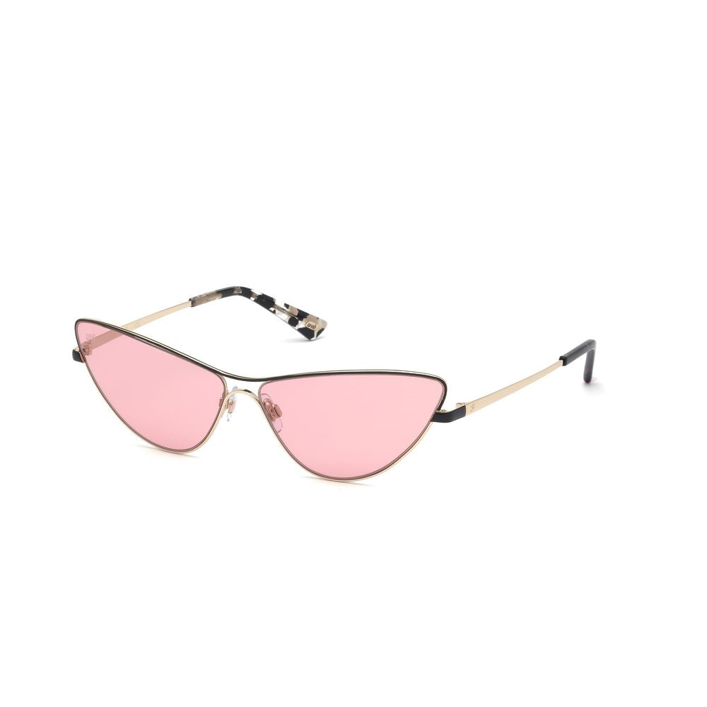WEB EYEWEAR Gold Metal Sunglasses