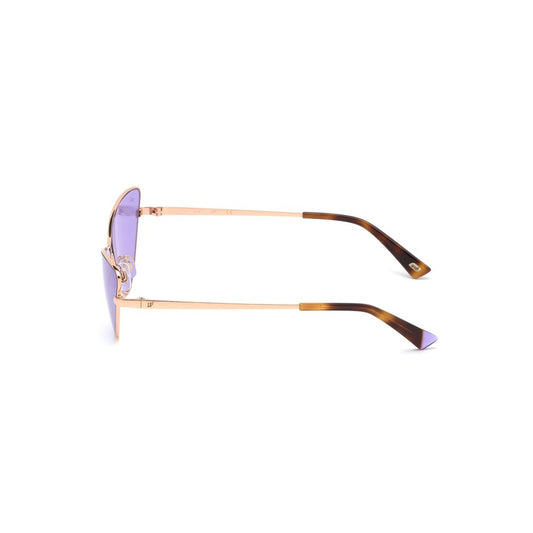 WEB EYEWEAR Gold Metal Sunglasses