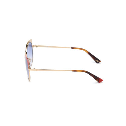 WEB EYEWEAR Gold Metal Sunglasses
