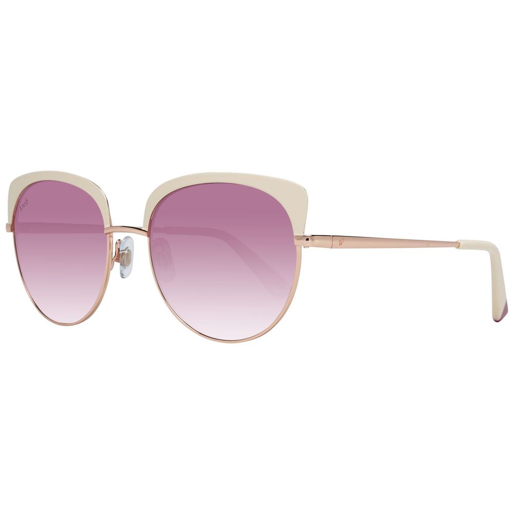 WEB EYEWEAR Rose Gold Metal Sunglasses