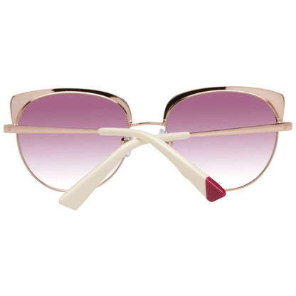 WEB EYEWEAR Rose Gold Metal Sunglasses