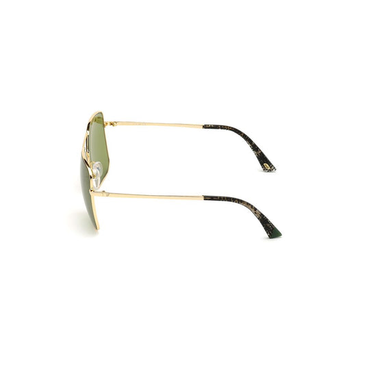 WEB EYEWEAR Gold Metal Sunglasses