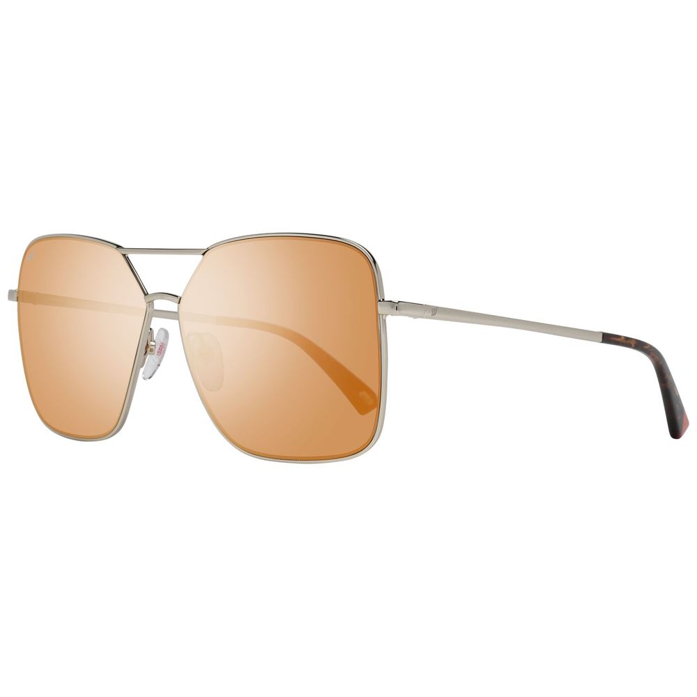 WEB EYEWEAR Gold Metal Sunglasses