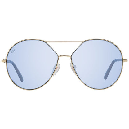 WEB EYEWEAR Gold Metal Sunglasses