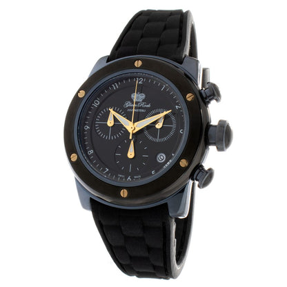 GLAM ROCK Black Synthetic Sport Watch