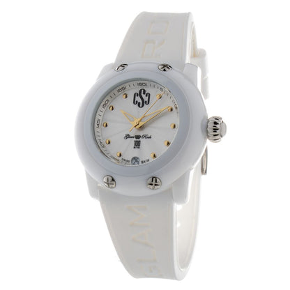 GLAM ROCK White Synthetic Sport Watch
