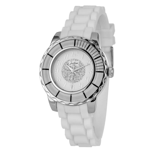 JUSTINA White Rubber Sport Watch