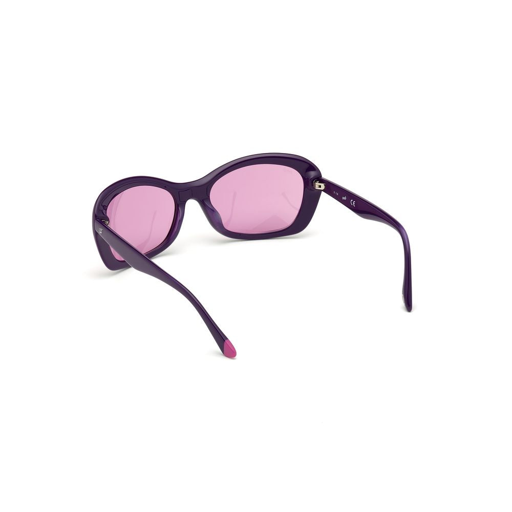 WEB EYEWEAR Purple Plastic Sunglasses