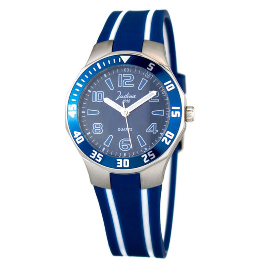 JUSTINA Bicolor Rubber Sport Watch