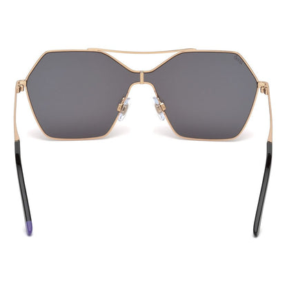 WEB EYEWEAR Rose Gold Metal Sunglasses