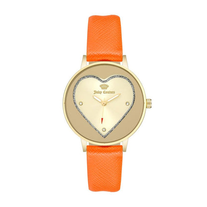 Juicy Couture Orange Plastic Dress Watch