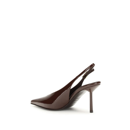 LE SILLA Brown Calf Leather Bos Taurus Platform Pumps