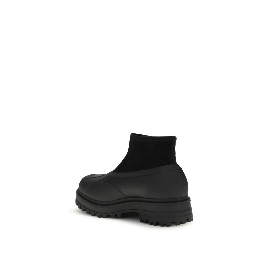 TRETORN Black Rubber Ankle Boots