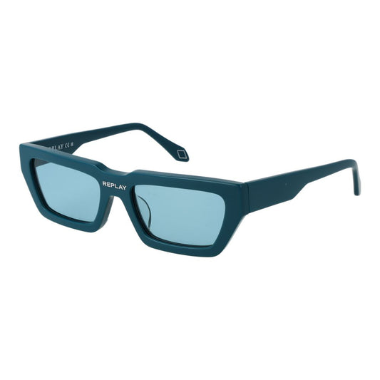 Replay Turquoise Plastic Sunglasses