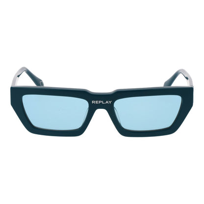 Replay Turquoise Plastic Sunglasses