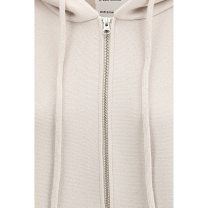 Extreme Cashmere White Cashmere Hoodie
