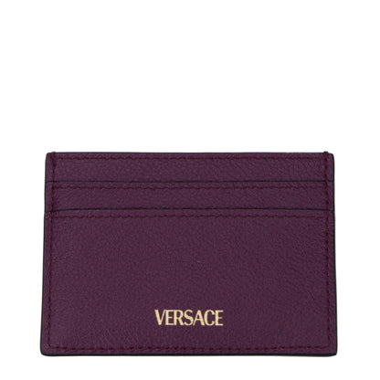 Versace Purple Leather Cardholder