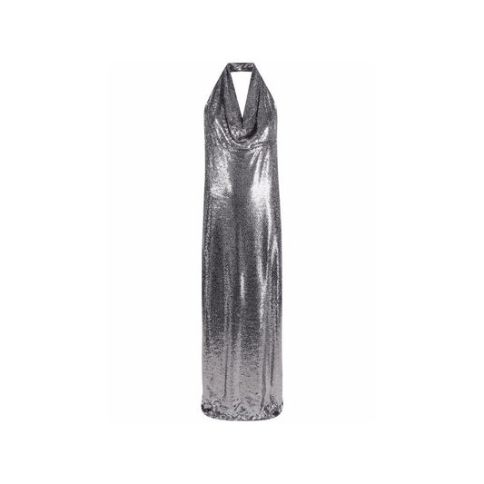 BLANCA VITA Silver Elastane Cocktail Dress