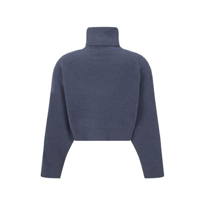 Brunello Cucinelli Blue Cashmere Turtleneck