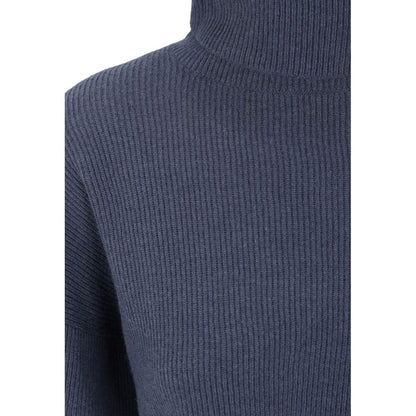 Brunello Cucinelli Blue Cashmere Turtleneck
