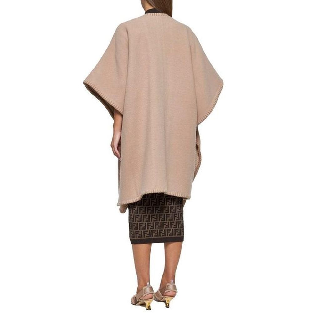 Fendi Beige Cashmere Poncho