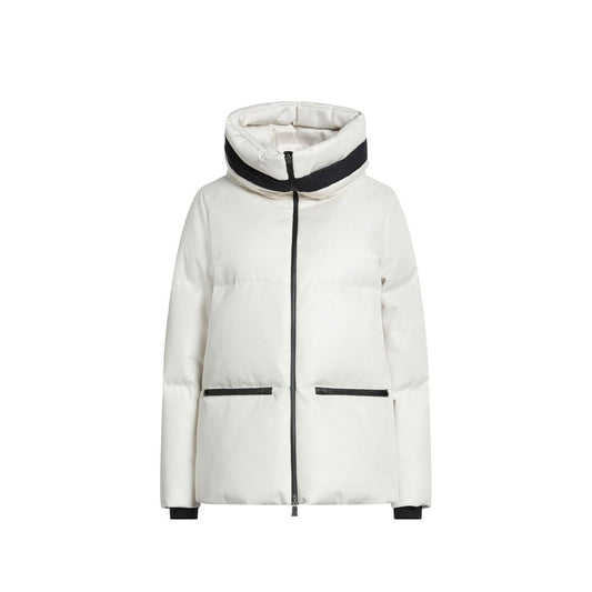 Herno White Polyester Coat