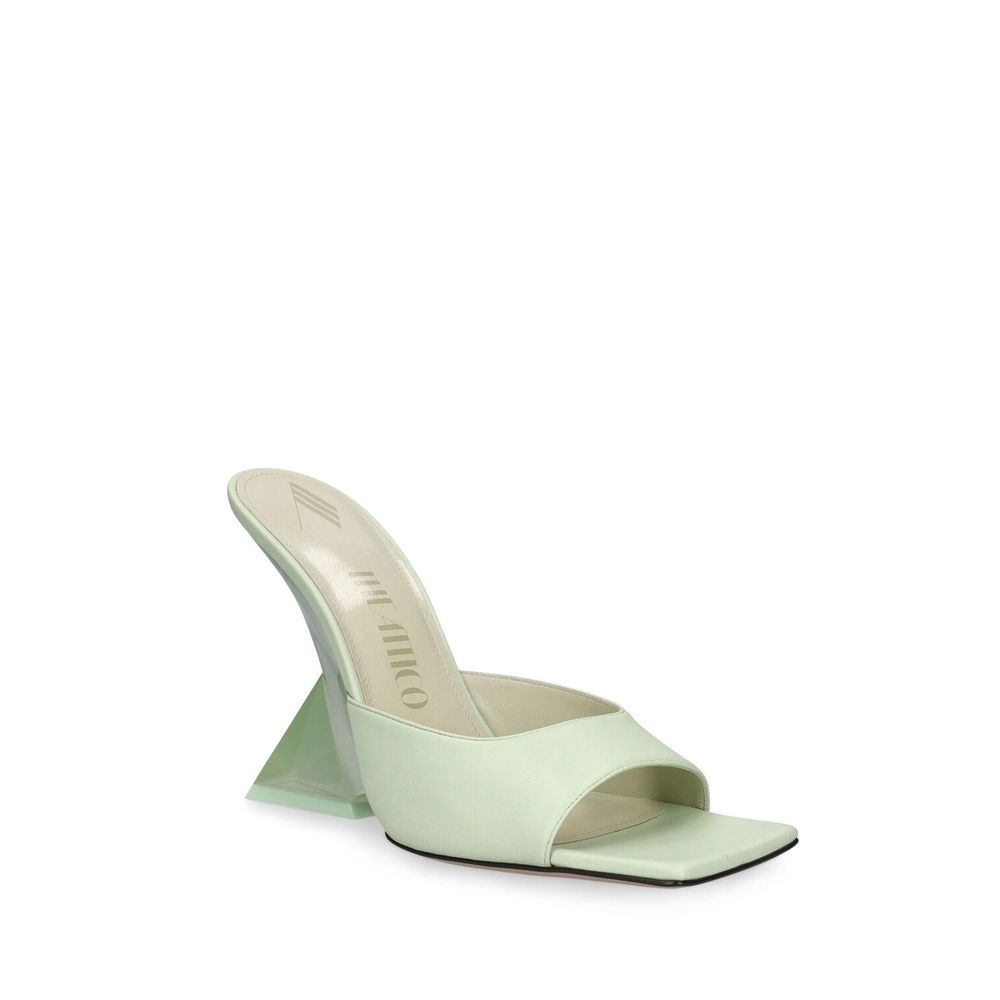 The Attico Bicolor Calfskin Platform Sandals