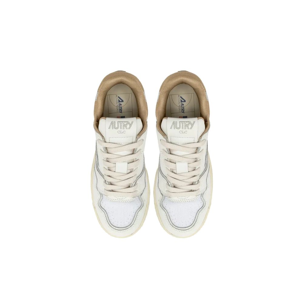 Sneakers basse in pelle bianca Autry