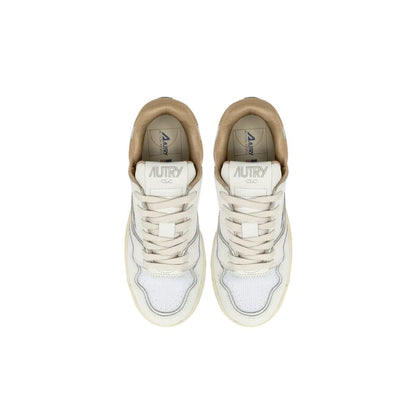 Sneakers basse in pelle bianca Autry